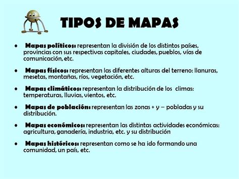 tipós|tipos de mapas.